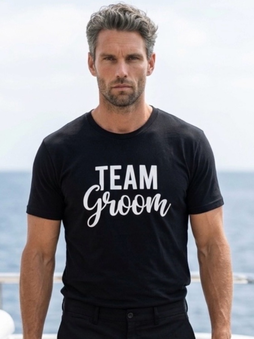 2 for $30 | ‘Team Groom' Black T-Shirt
